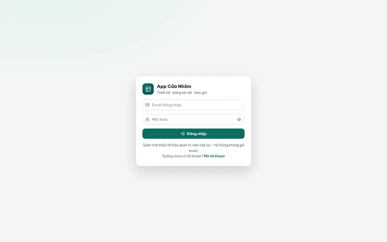 Ảnh chụp App Nhôm Kính