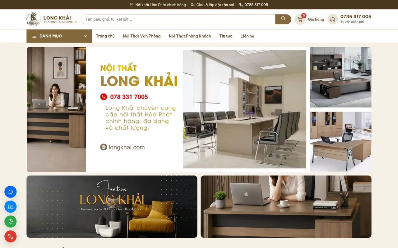Ảnh chụp Long Khải — nội thất Hòa Phát